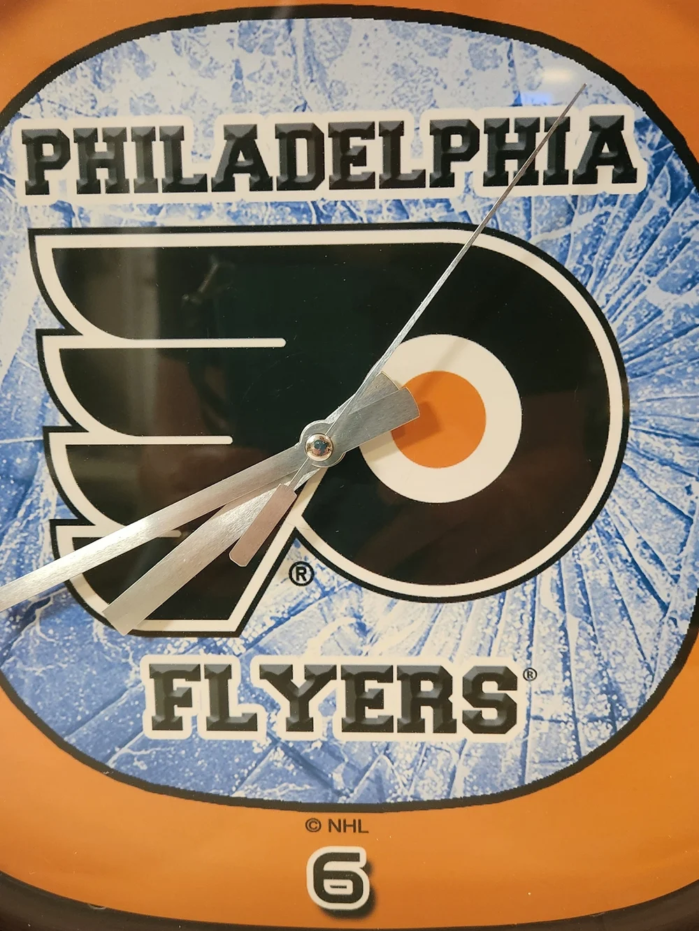 Vtg Philadelphia Flyers Wall Clock 12
